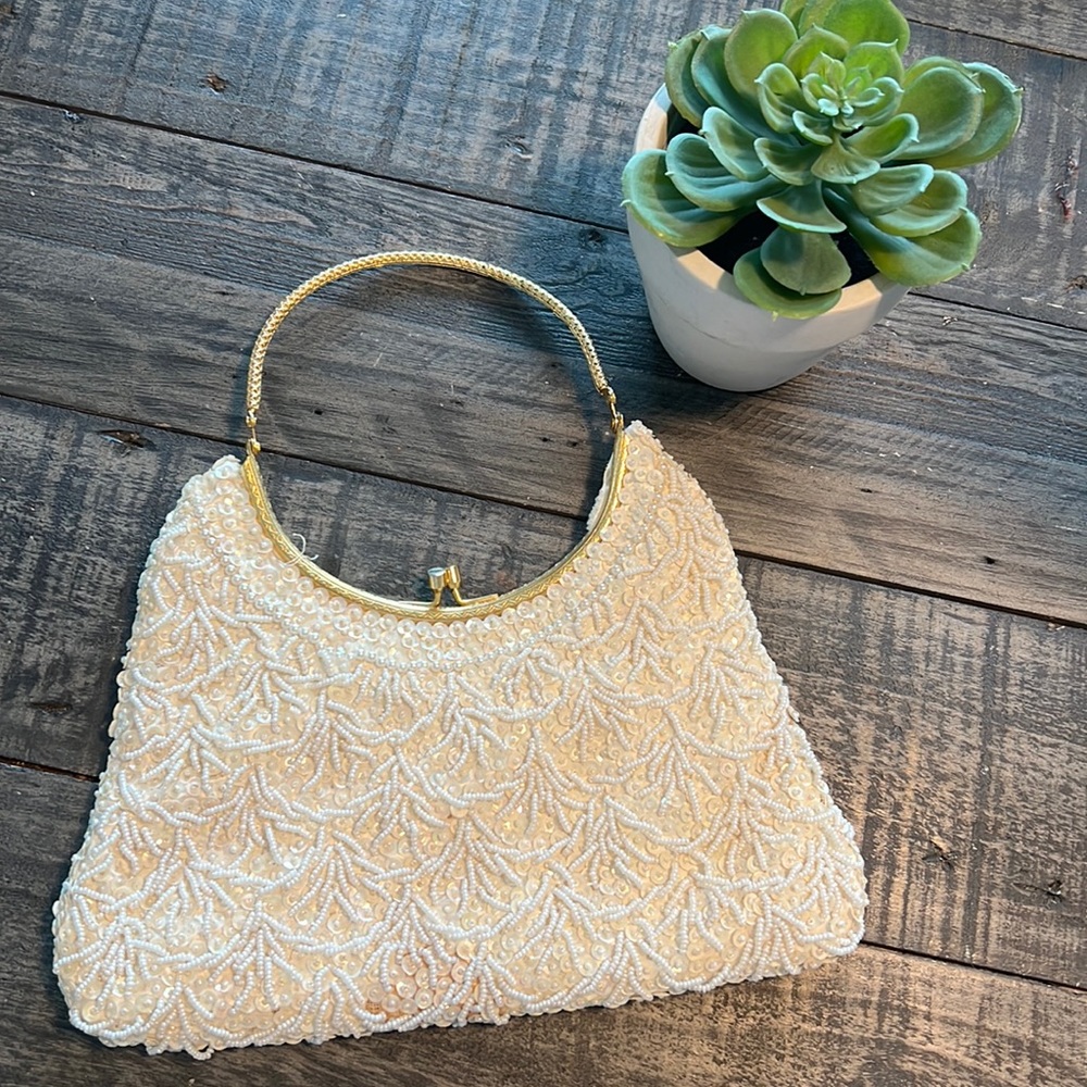 VINTAGE BEADED EVENING BAG VIVANT BY SARNE